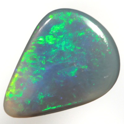 SOLID SEMI BLACK OPAL Sparkles of green over blue